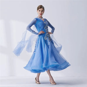 Girls' Standard Smooth Ballroom Dance Dress For Competition