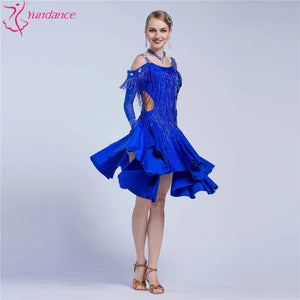 Women's Latin Ballroom Dance Dress For Adult Competition Stage Performance