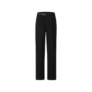 Dance Pants Men's & Women's Black High-Waist Wide-Leg Loose Fit Ballroom Latin Dance Trousers