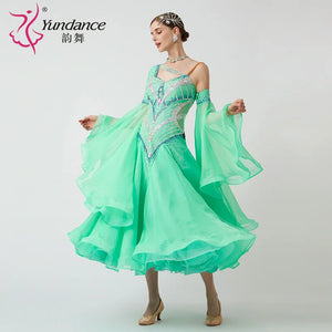Women's Custom Ballroom Dance Dress For Practice, Competition And Stage Performance