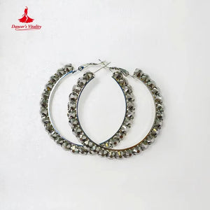 Ballroom Dance Dress Women's Gray with Black Feather Sleeves and Beaded Flame Design Standard Smooth Gown