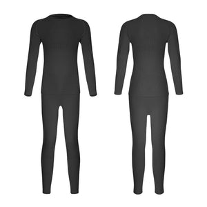 Kids' Gradient Pink & Blue Long Sleeve Thermal Base Layer Set, Badminton Activewear