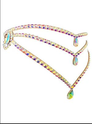 Women's Hot Pink & Yellow Fringe Belly Dance Costume Set with Off-Shoulder Top and High-Slit Skirt