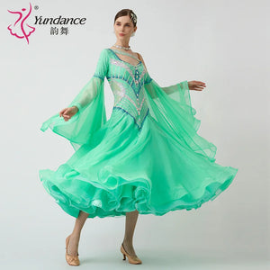 Women's Custom Ballroom Dance Dress For Practice, Competition And Stage Performance