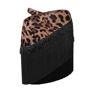 Women's Black Fringe Latin Dance Skirt