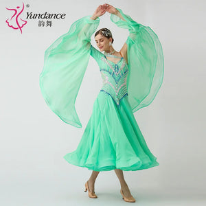 Women's Custom Ballroom Dance Dress For Practice, Competition And Stage Performance