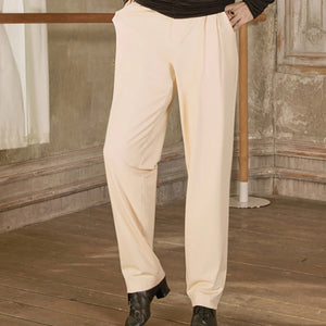 Men's Ballroom Dance Shirt & Pants Set, Cream Long Sleeve V-Neck Shirt, Navy Blue Pleated Pants, Black Long Sleeve V-Neck Shirt, Black Pleated Pants, Black Long Sleeve Crew Neck Shirt, Cream Pleated Pants