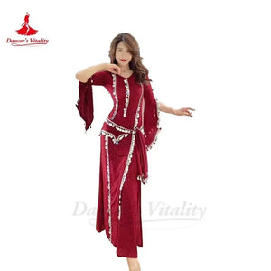 Belly Dance Costume Set With Shaabi, Baladi, Saidi Style For Adults And Kids Performance Competition