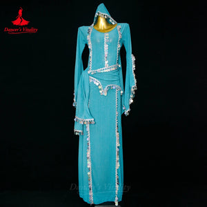 Belly Dance Costume Set With Shaabi, Baladi, Saidi Style For Adults And Kids Performance Competition