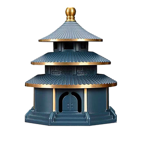 Brass Tower Incense Burner Censer Holder