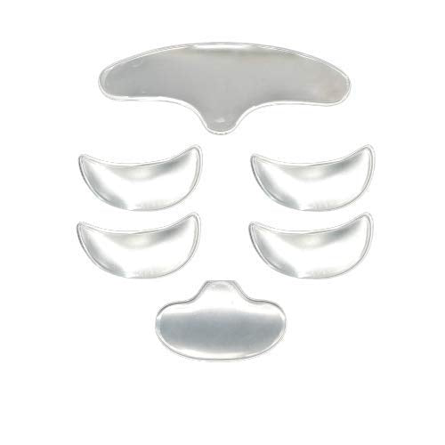 6Pcs Anti-Wrinkle Forehead Eyes Decollette Silicone Face Pads