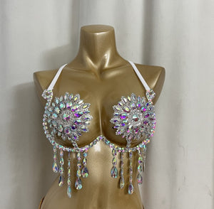 New Handmade Samba Carnival  Wire Bra With Stones For EDC Festival Rave Carnival BB061