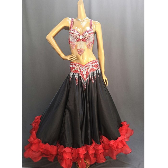 Hot Sale New Women's belly dance costume Set Sexy belly dancing clothes professional bellydance Carnival Bra Belt Skirt 4Pcs set TF1618 + SK39