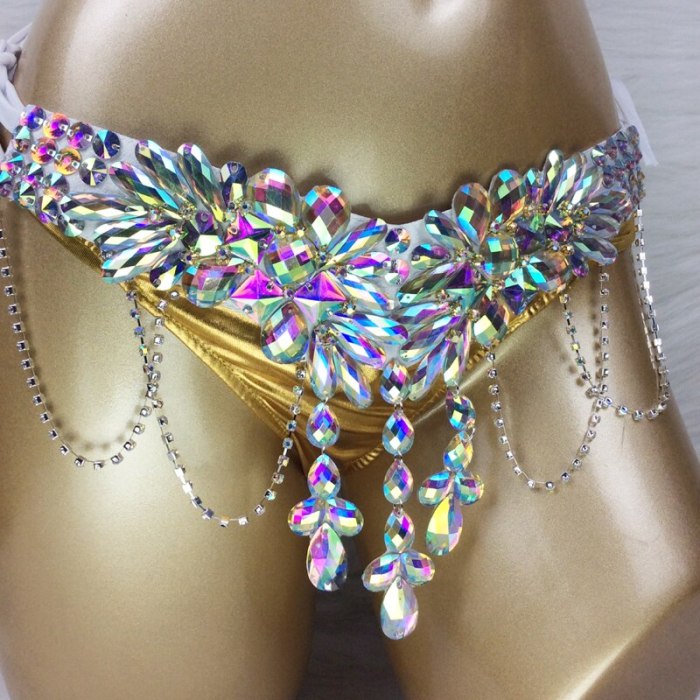Samba Carnival Wire Bra & Panty & belt Set Hand Made 4 Piece Belly dancing WIRE BRA C023