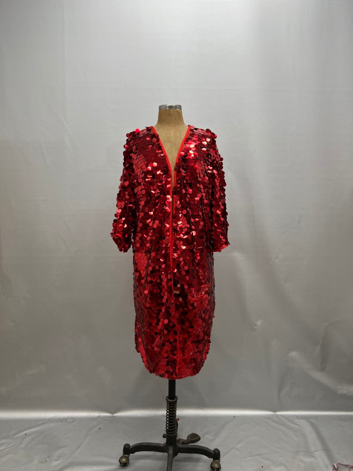 Rave Costumes Long kimono coat stage performance costumes