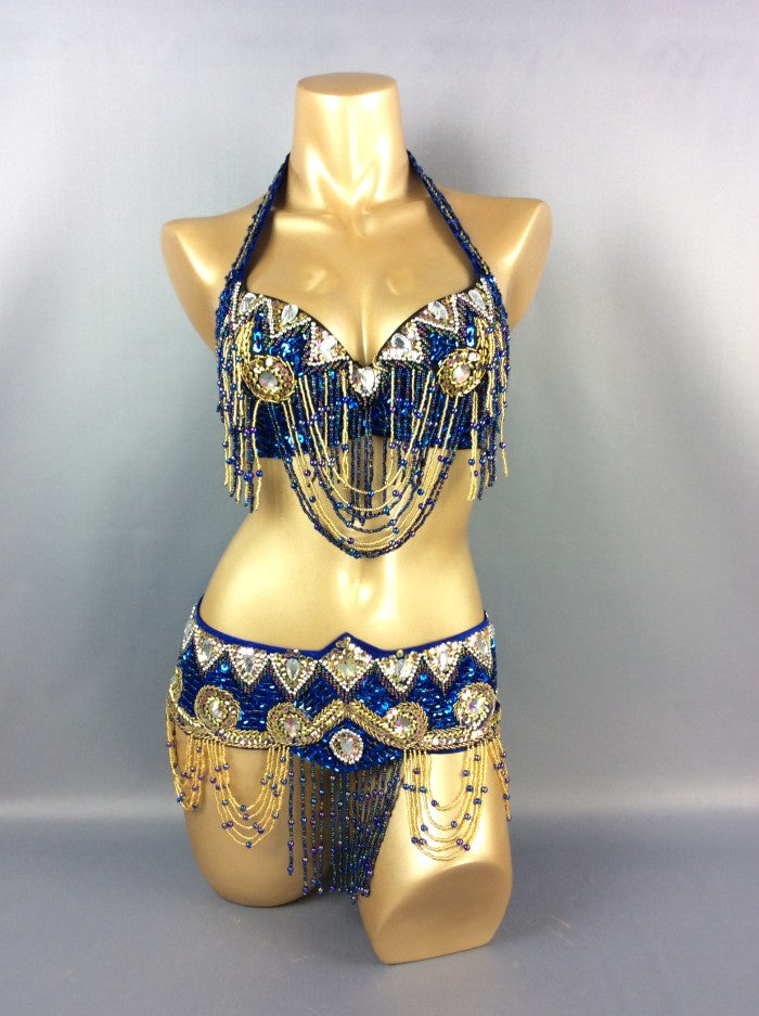 Hot Sale Women's belly dance costume Set Sexy Carnival Costume Outfits Sequins belly dancing clothes BRA Belt bellydance Wear TF201152
