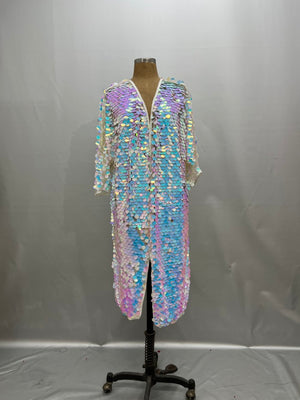 Rave Costumes Long kimono coat stage performance costumes