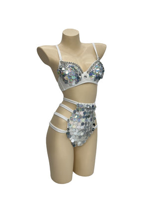 Samba Carnival Bra Pants Sequins Hand Made 2 Piece C044