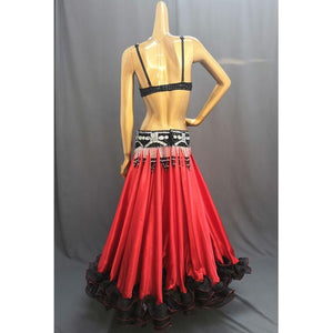 Hot Sale New Women's belly dance costume Set Sexy belly dancing clothes professional bellydance Carnival Bra Belt Skirt 4Pcs set TF1618 + SK39