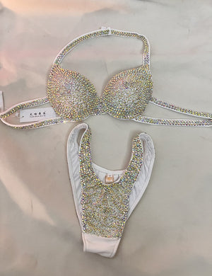 Samba Costumes Free Shipping Hand Made Beaded Dark Blue,silver and red 3 Color Bra and thong