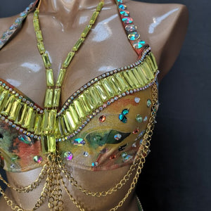 New Style Women's Belly Dance Costume Wear Belly Dance Clothes Sexy Suit Night Belly Dancing Costume 3pcs Set TF1623-1