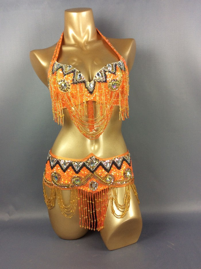Hot Sale Women's belly dance costume Set Sexy Carnival Costume Outfits Sequins belly dancing clothes BRA Belt bellydance Wear TF201152