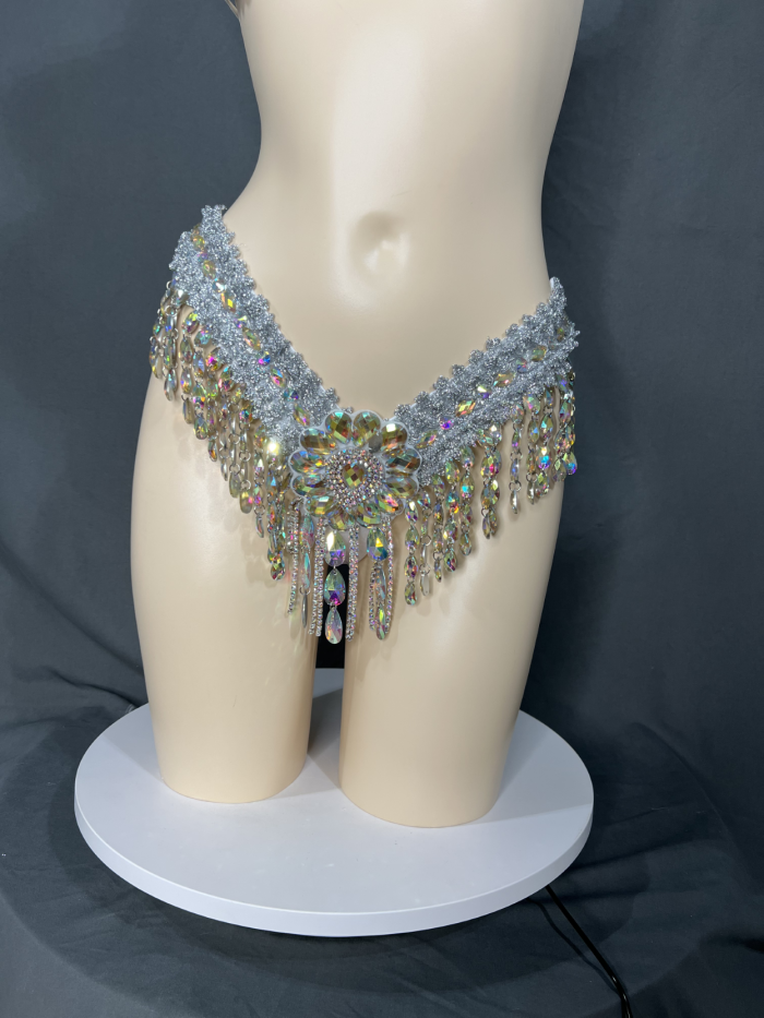 Samba Carnival Wire Bra and Thong Passista Pageant Cabaret Broadway Theater Mardi Gras,Rave Vegas Showgirl C018-3