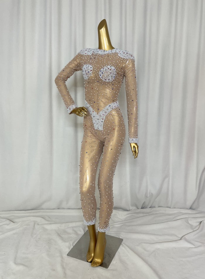 New Style Beading Bodysuit Female carnival costumes