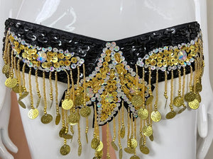 Free Shipping Hand Beaded Belly Dance Samba Costumes  Bra and Belt 2pcs TF246