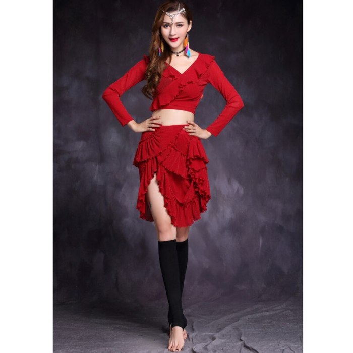 New belly dance costume Crop. Top+Long Skirt 2pc/set Suit for womens Performance suit Belly dance wear Training Clothing HY1157