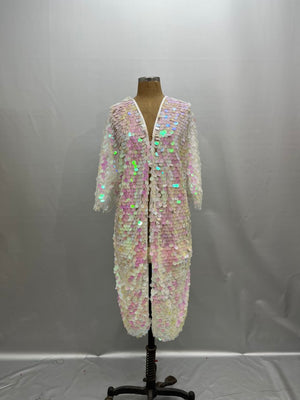 Rave Costumes Long kimono coat stage performance costumes