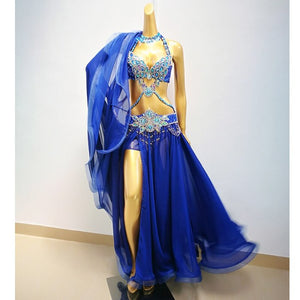 Hot Sale Professional Belly Dance Costume Set for Women Performance Outfits Bollywood Showgirl Dancer Belly Dance Costume cloths