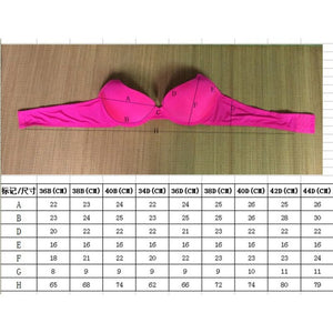Sexy women bra intimates adjustable brassiere lingerie push up bra lady casual underwear strappy bras for women in USA size PUSH UP BRA