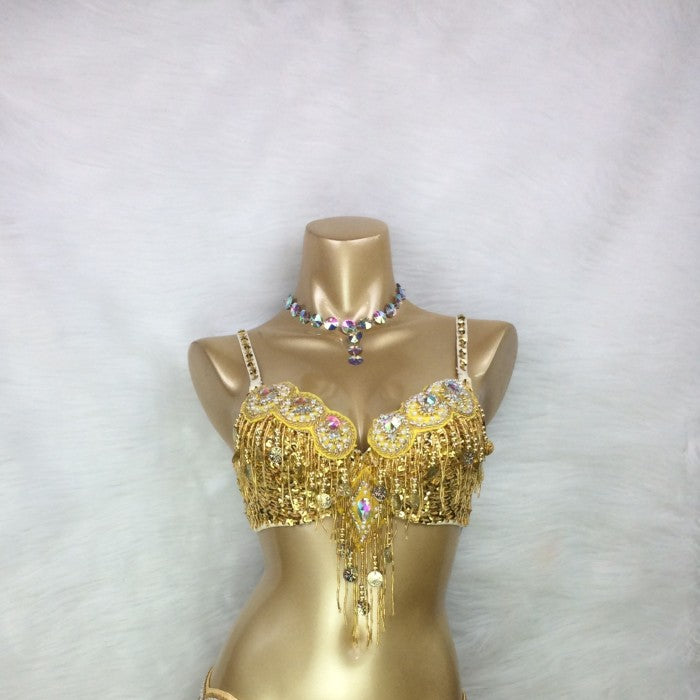 Women's belly dance costumes beads bra belly dancing clothes Bellydance Bead Sequins tops BAR1601