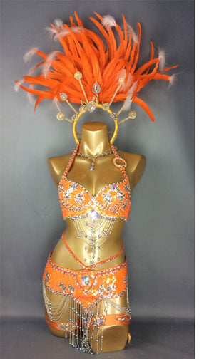 HOT SALE!!! parade Sexy Samba Rio Carnival Costume Feather Headdress #C209