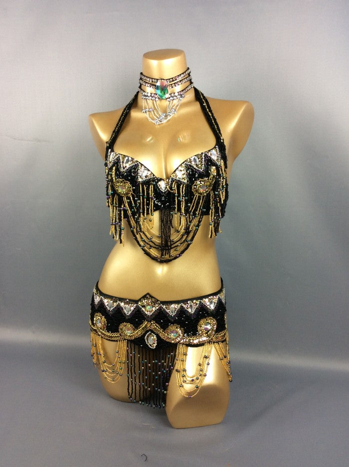 Hot Sale Women's belly dance costume Set Sexy Carnival Costume Outfits Sequins belly dancing clothes BRA Belt bellydance Wear TF201152