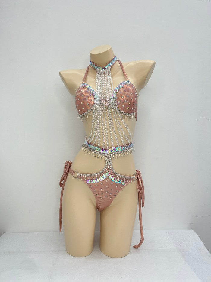 New Arrival Sexy Samba Carnival For Women Handmade costues  stones Samba Suit C050