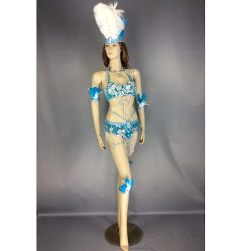 Free Shipping Hot Selling Sexy Samba Rio Carnival Costumes Feather Head Piece Red Color