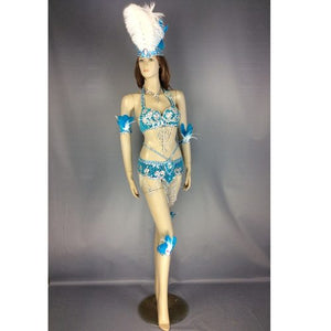 Free Shipping Hot Selling Sexy Samba Rio Carnival Costumes Feather Head Piece Red Color