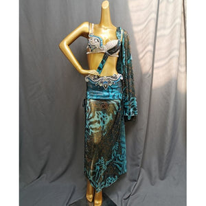 New Professional Performance Wear Belly Dance Costume Long Skirt Set Belly Dancing Sexy Bellydance Clothes Outfit For Women&Girl TF1922