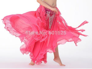HOT SELLING BELLINGDANCING DRESS BELLY DANCE EAR SKIRT SLIT IN BOTH SIDE 11 COLOR IN SK29