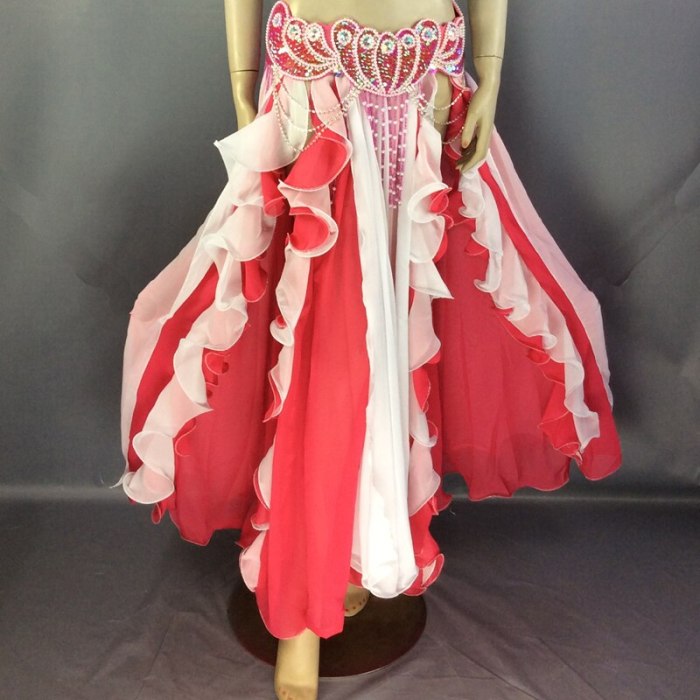 High quality Doubt colors Women's Dancewear belly dance costume clothes Performances tranining Dress circle belly dancing Skirts SK37