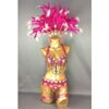 hot selling Sexy Samba Rio Carnival Costume new belly dance costume with hot pink Feather Head piece C1509