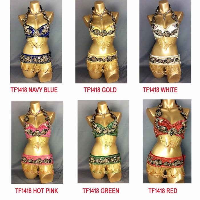 New Sexy belly dance costume Handmade Dancing Costume set suit for performancee 6color 3-pieces(Bra&Belt&Necklace)  TF1481