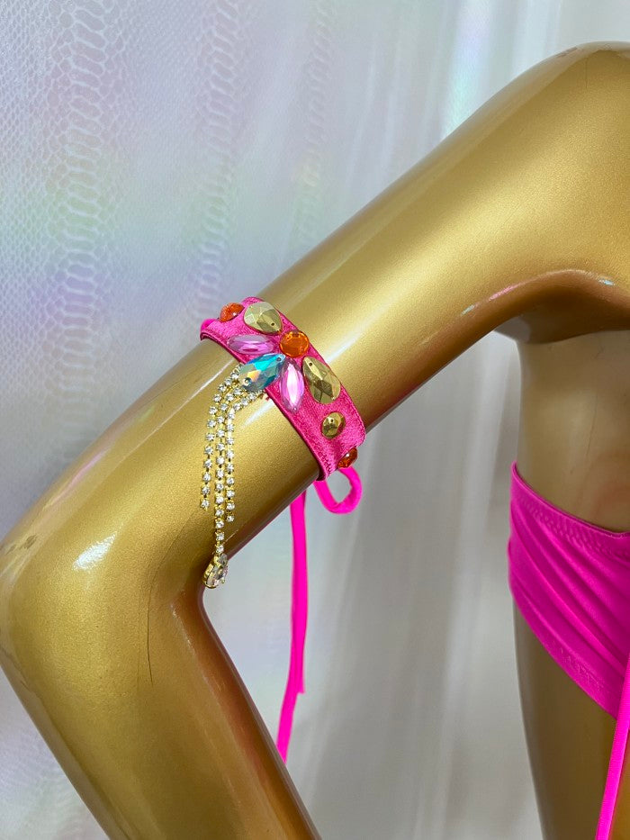 New Handmade Samba Carnival  Bra And Panty With Feather Set Stones Decorate For EDC Festival Rave Carnival