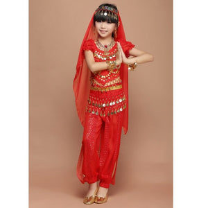 New Kids Belly Dance Costume Childr Indian Dancing Girl's Performance Clothing Children wear 1SET=4PCS  3309