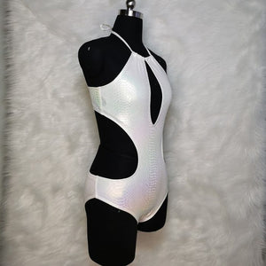 Newest Hot Women Glitter Laser Swimsuit One Piece Shiny Bikini Set Sexy Girl Summer Holiday Swimwear Beachwear Bathing Suit