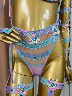 carnival 2024 multi color design with stones for rave EDC party,samba carnival