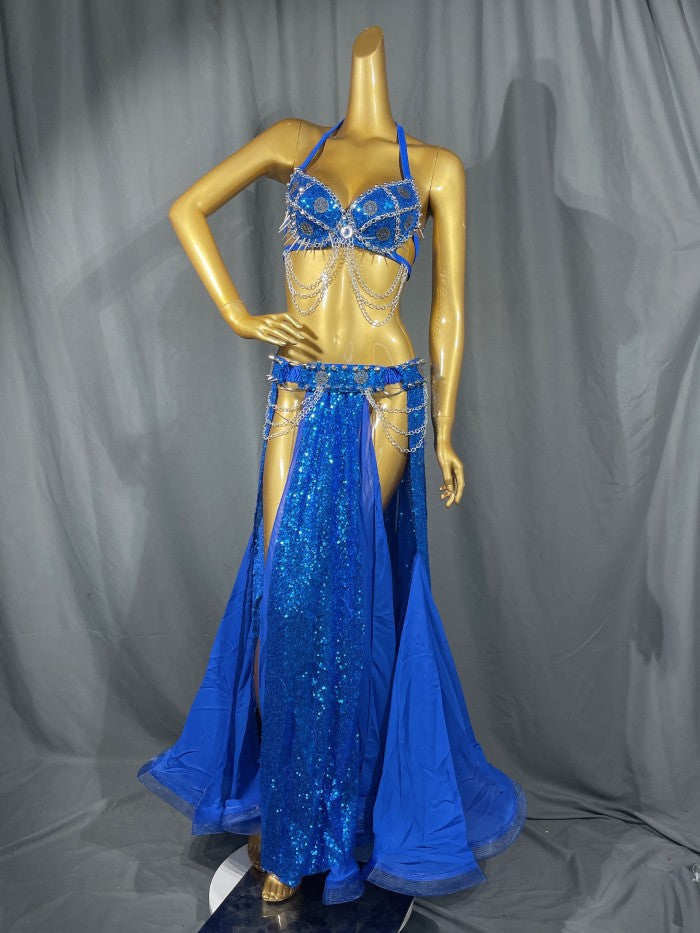 Modern Sexy Tribal belly dance costumes New Performance Gypsy Tribal Dance TF2055