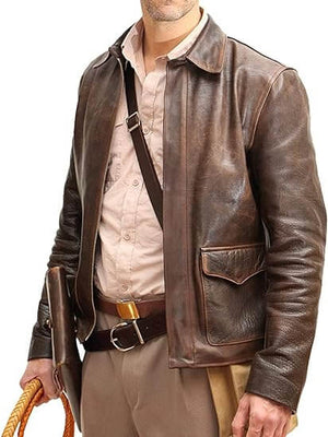The Dial Of Destiny Harrison Ford Brown Leather Jacket